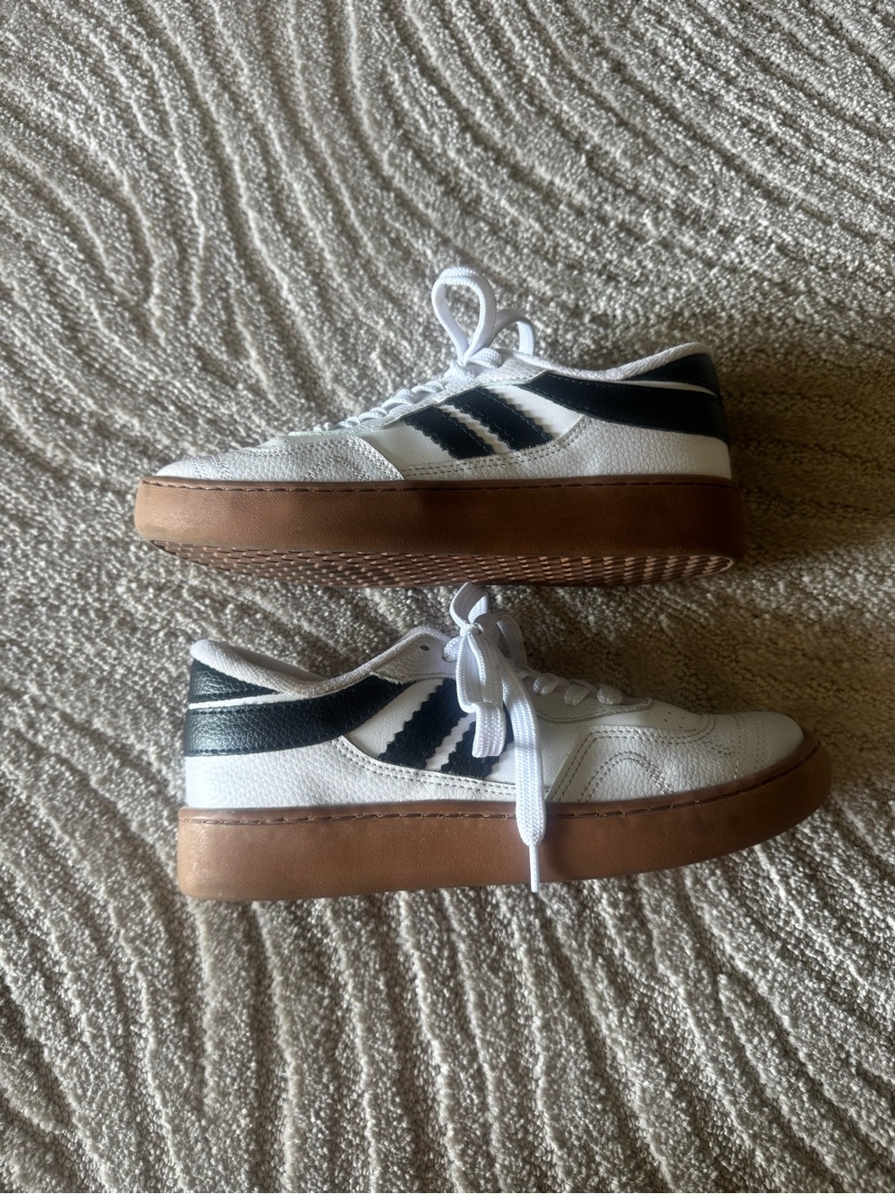 MKS - White Athletic Sneakers with Black Accents